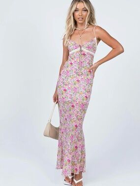 odela strapless drop waist maxi dress chocolate Emis S7985/821 624 Light Pink Silver Dress Shoes – Wallace main image 1
